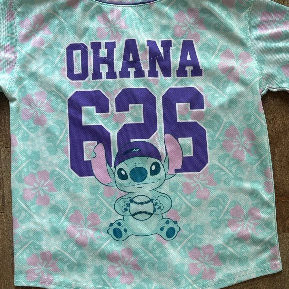 Disney Girl  Lilo & Stitch Baseball Jersey S Small (4-6)